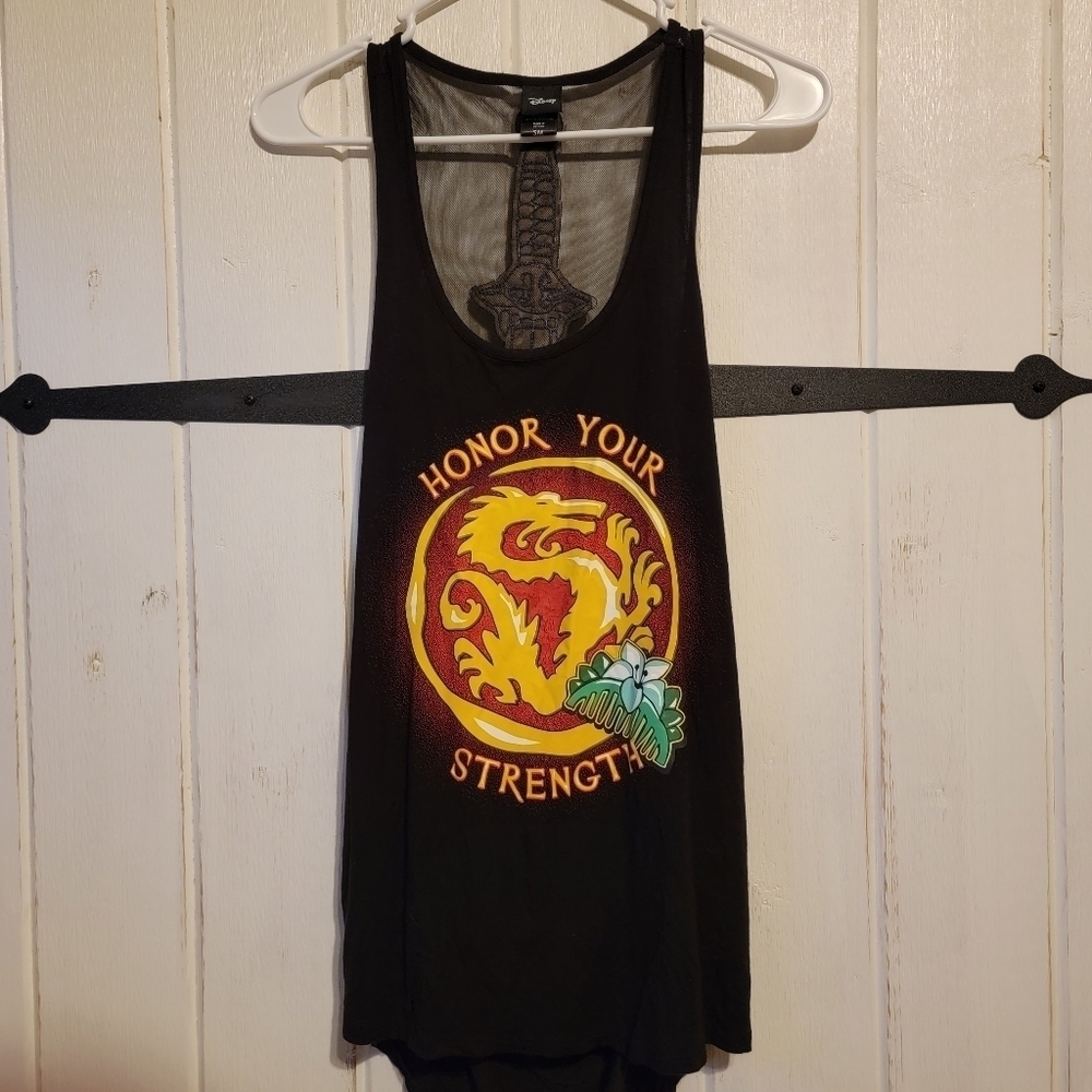 Disney Mulan Sword Back Tank Size Small
